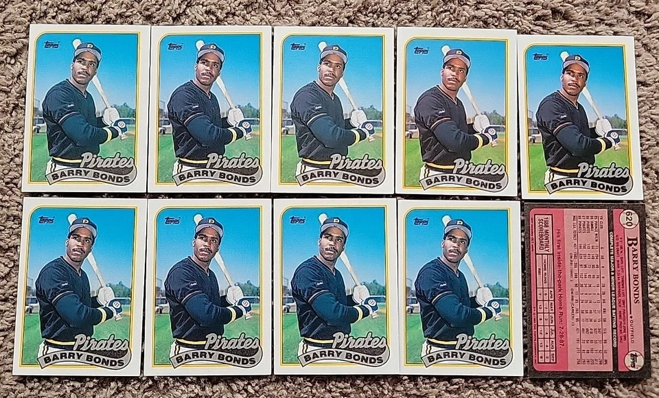 10 шт. - 1989 TOPPS BARRY BOND почти как новые Pittsburgh Pirates лот из 10 шт. - Изображение 1 из 1