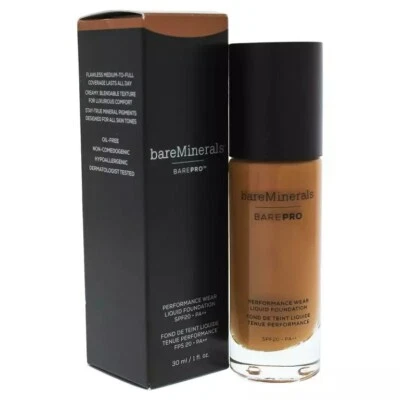 bareMinerals BarePro Performance Wear PRO Foundation Liquid 1oz Shade COCOA 30 - Image 1 of 3