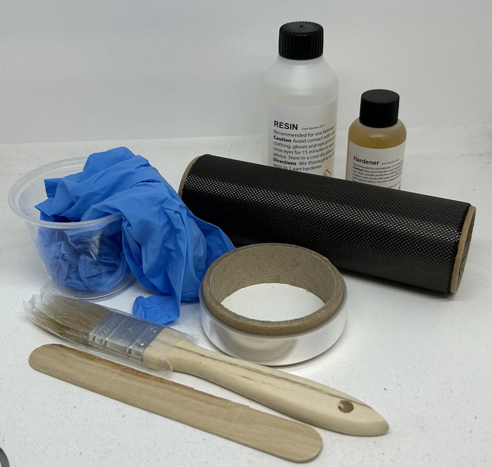 Fishing Pole Repair Kit Complete DIY Carbon Fibre/Fiber Repair Kit for Pole/Rod. - Image 1 of 4