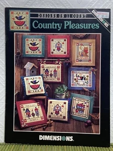 Country Pleasures Cross Stitch Patterns Designs on 11 Count Dimensions - Picture 1 of 8