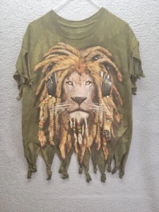 Customized Altered The Mountain Lion Rasta DJ Music TShirt Size Large - Picture 1 of 7