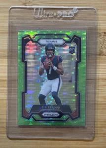 2023 Panini Prizm C.J. Stroud Neon Green Pulsar Prizm Rookie SSP #339 💥📈📈👀 - Picture 1 of 2