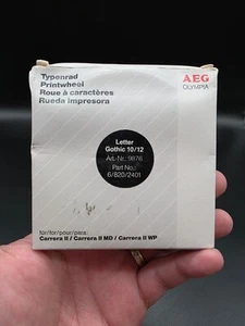 AEG Olympia Typenrad 9876 German N002401 Letter Gothic 10/12 ✅unbenutzt✅ - Picture 1 of 4