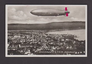 AK Zeppelin LZ129 über Friedrichshafen DR EF Mi.516 von 1936 gelaufen - Bild 1 von 2