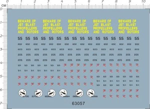 1/350 Scale US Navy Nimitz Class Aircraft carrier Warning tag Model Water Decal - Picture 1 of 1