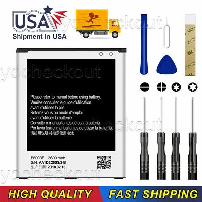 For Samsung Galaxy S4 SGH-I337 Replacement Battery B600BE/U/C/Z Tool - Image 1 of 4