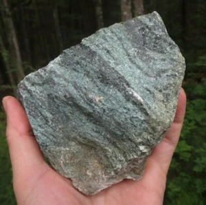 CUARZO COBRA RARO HERMOSO GRANDE NATURAL VERDE BANDAS CRISTAL MINERAL BRASIL - Imagen 1 de 9