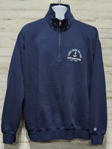 Men's Blue 84 1/4 Zip Pullover New Hampshire Souvenir Fleece Size XL Navy Blue - Picture 1 of 10