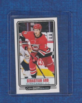 2021-22 OPC O-pee-chee Premier Tall Boys # P-11 Sebastian Aho - Image 1 of 2