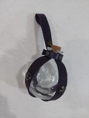 全新 Renaissance Festival 毒药瓶 紫色 人造皮革 包裹 Cosplay — 第 1/4 张图片