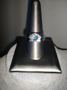 Anillo/PlatBond KARIS Swarovski AuroraBorealisCristal para hombre (talla 12) - Imagen 1 de 6