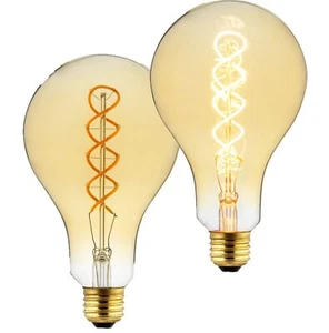 2Pack PS30 LED Spiral Filament Light Bulb, Vintage Bulb, 2200K, 4.5W, E26, 250LM - Picture 1 of 1