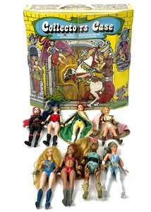 Rare 1985 8 Action Figures Lot & Case She-Ra Princess of Power and Golden Girls - Picture 1 of 19