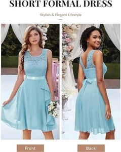 BeryLove Women's Cocktail Dresses Prom Wedding Guest Short Bridesmaid Dresses - Picture 1 of 4