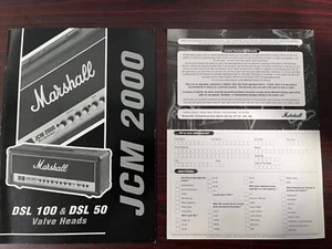 Marshall JCM 2000 1997 manual del propietario original genuino - Imagen 1 de 1