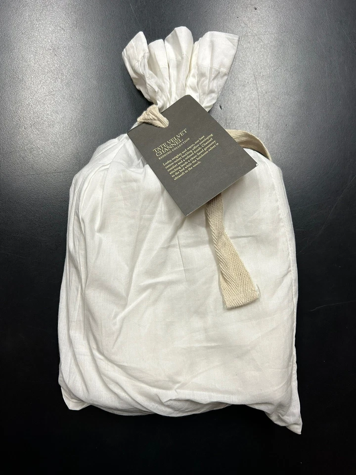 Restoration Hardware Tate Velvet Channel Lumbar Size Sham Quilted Natural Ivory - Image 1 of 4