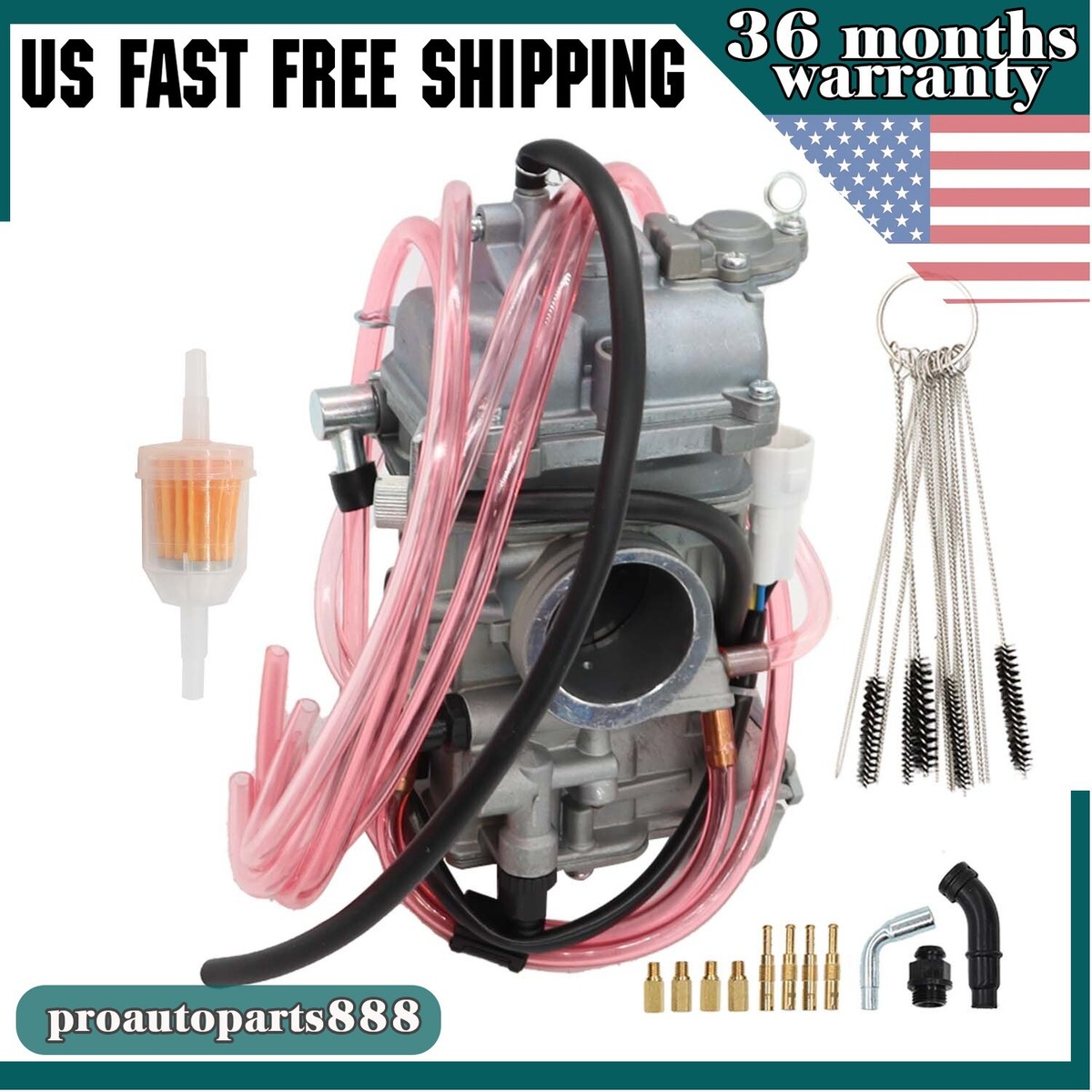 T Carburador Para Yamaha Yz400f Yz426f Yz450f Wr400f Wr426f | Meses Sin Interés - Foto 3