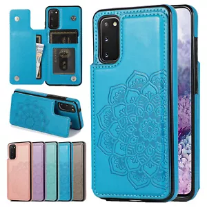 Mandala Pattern Leather Card Case Cover For Samsung Galaxy Note 20+ S7-S24 Ultra - Picture 1 of 31