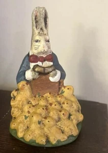walnut ridge collectibles chalkware Rabbit And Chicks 1995 - Picture 1 of 7