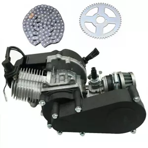 Motor de motor de carreras de 2 tiempos 47/49/50cc bicicleta pit mini bolsillo cuatro bicicleta de tierra ATV - Imagen 1 de 10