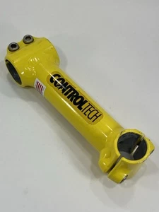 Vintage Control Tech Stem Yellow 1 1/8 in Threadless USA 135mm 25.4mm 90’s MTB - Picture 1 of 13