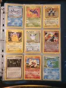 Pokemon Collection Binder Vintage Lot of Cards Holos Rares WoTC Movie Promo Etc - Picture 1 of 23