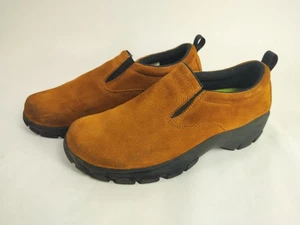 Lands End Allwetter Wildleder Mokassins Slipper Schuhe braun 7m - #73773 - Bild 1 von 10