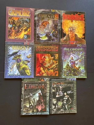 Lote de 8 libros fuente Shadowrun de colección RPG Fasa Fanpro Foto 1 de 4
