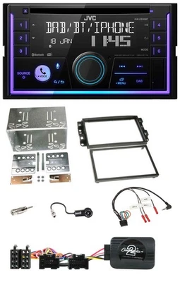JVC Lenkrad USB 2DIN DAB Bluetooth CD Autoradio für Chevrolet Aveo Captiva 2006- - Bild 1 von 4