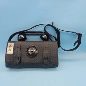 Bolso de mano Hi-Tek Designs London Alexander estilo Steam Punk negro mensajero - Imagen 1 de 8