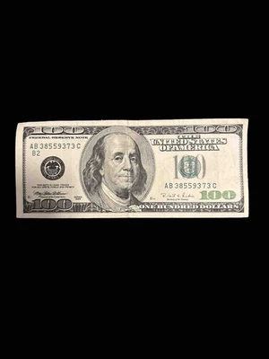 $100 Bill – Series 1996 – Circulated Collector’s Note - Image 1 of 2