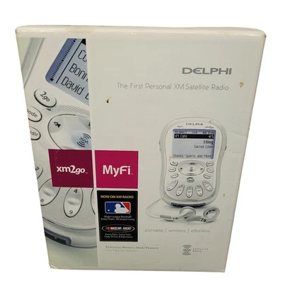 Delphi xm2go MyFi Personal XM Satellite Radio Receiver New Open Box Portable - Image 1 of 4