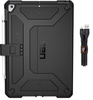 UAG Metropolis Folio Case for Apple iPad 10.2 (9th/8th/7th Gen) + FREE Cable - Image 1 of 4