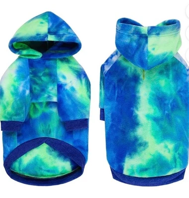 BT Bear Dog Hoodie, Tie-dyed Fashions Dogs Fleece Hoodies Pet Sweatshirt - Image 1 of 4