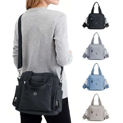 Women Mens Nylon Shoulder Bag Handbag Crossbody Bag Briefcase Messenger Bag NEW - Image 1 of 4