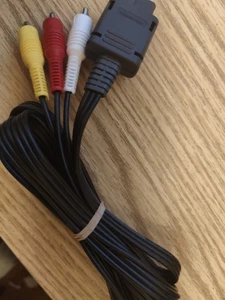 Nintendo AV RCA Audio Video Kabel OEM dreipoliges Kabel Snes N64 Gamecube getestet - Bild 1 von 3