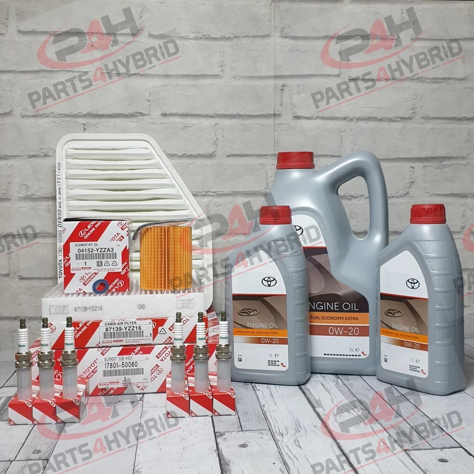 KIT DE SERVICIO GENUINO LEXUS GS450H GWS191 2006-2011 CON FILTROS Y ENCHUFES DE ACEITE 0W20 Foto 1 de 1