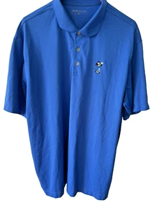 Nike + Disney Resorts Mickey Mouse Golf Polo Shirt Men’s XL Short Sleeve Blue - Picture 1 of 8