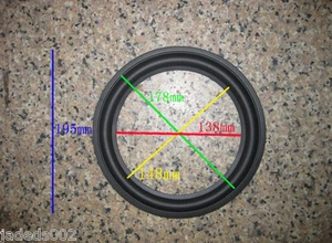 1pcs 8" inch Speaker 178C Rubber edge Speaker Surround woofer repair Kits - Picture 1 of 2