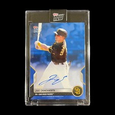 2022 TOPPS NOW ROAD TO OPENING DAY JAKE CRONENWORTH PADRES AUTO BLUE 17/49