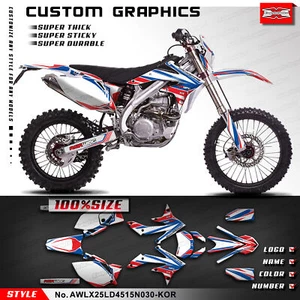 Racing Graphics Adhesive sticker for Asiawing LX250 LD450 2015-2024 - Picture 1 of 8