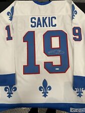 Joe Sakic Autographed Quebec Nordiques CCM Jersey UD Authentic 
