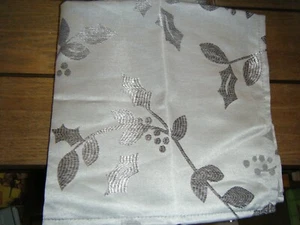 Balsam & Fir Silver SILVER Cloth Napkins Set 4 Christmas Holiday - Picture 1 of 2