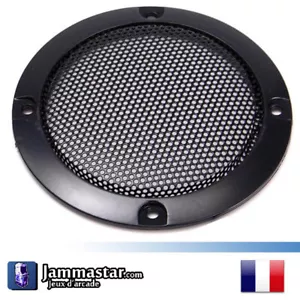 Grille de haut-parleur noire 95 mm - Black HP cover plate - Imagen 1 de 3
