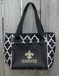 Woman's Bag New Orleans Saints by logobrands Lined for carrying food and drinks
