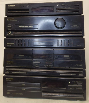 Pioneer HI-FI stack system radio, cd, cassette decks amplificatore - Immagine 1 di 3