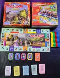 2004 Monopoly Junior Shrek 2 Family Board Game Missing Instructions  - Picture 1 of 9