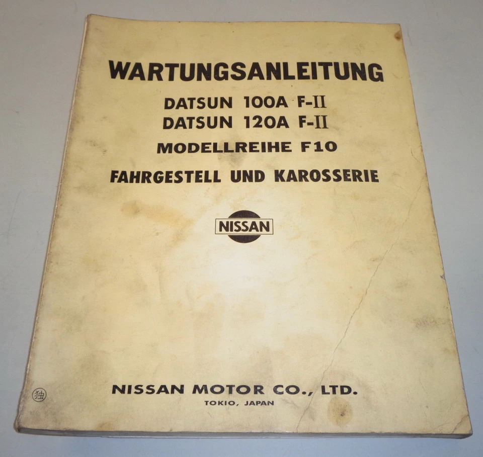 Manuale Di Officina Istruzioni Di Manutenzione Datsun 100A 120A F-II F10 - Immagine 1 di 1