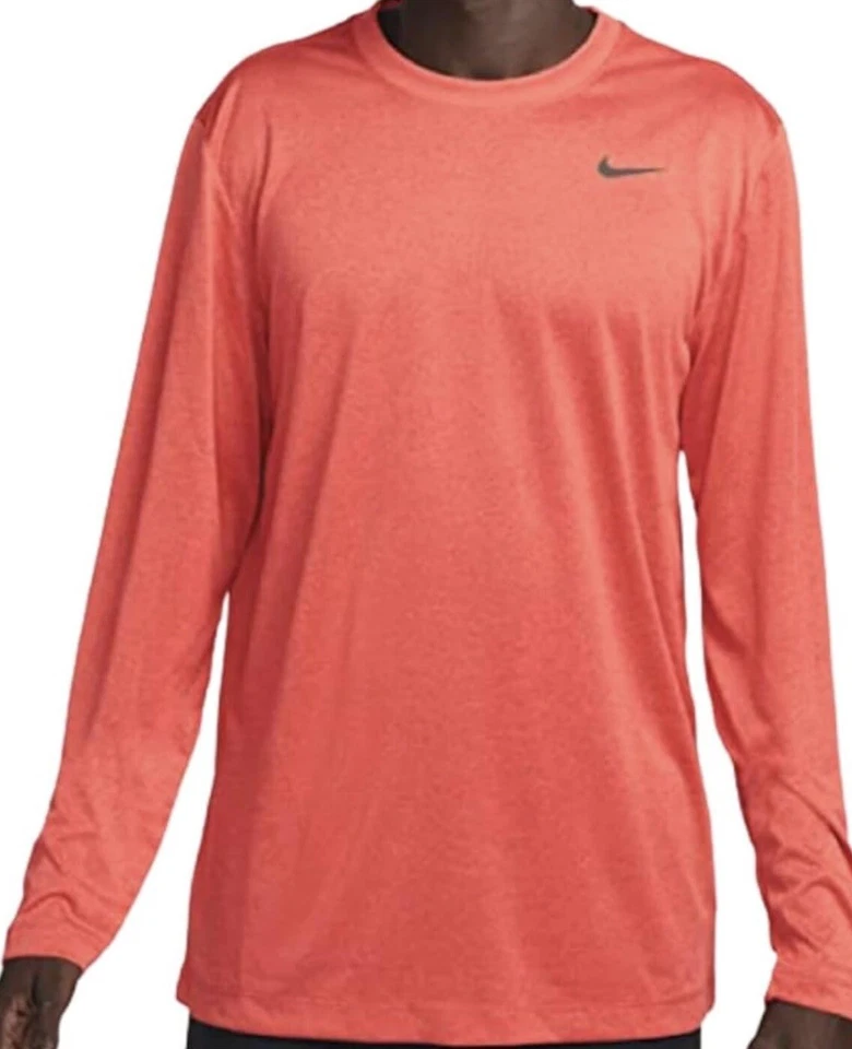 Nike Men's DriFit RLGD Reset Long Sleeve Tee RED | BLACK Large Sized - Image 1 of 1