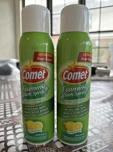 Comet Foaming Bath Cleaner Spray Lemon Fresh 19 0z Lot Of 2 (38oz Total) Grime - Picture 1 of 6